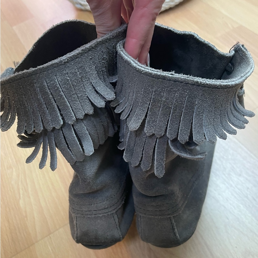 Suede Moccasin Booties - image 3